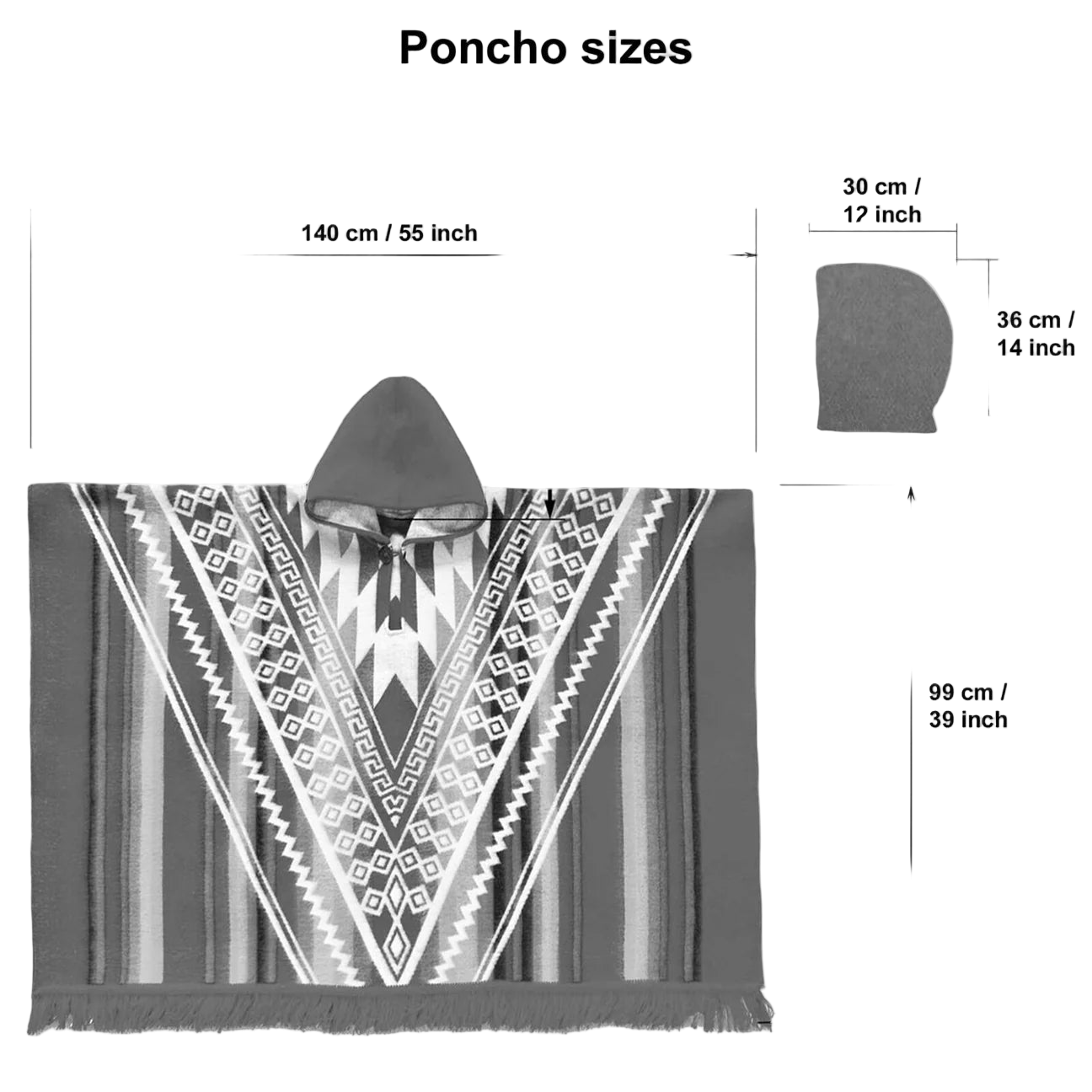 Baby Alpaca wool poncho