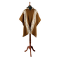 🦙 Llama wool light brown diamond poncho