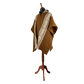 🦙 Llama wool light brown diamond poncho