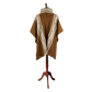 🦙 Llama wool light brown diamond poncho