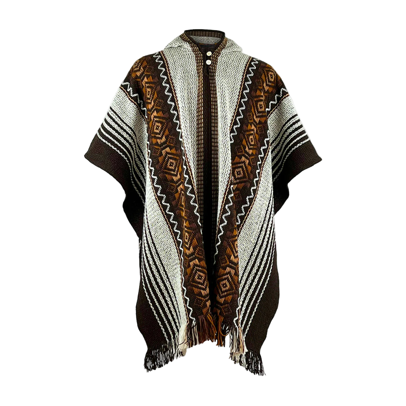 🦙 Llama wool dark brown with diamond pattern