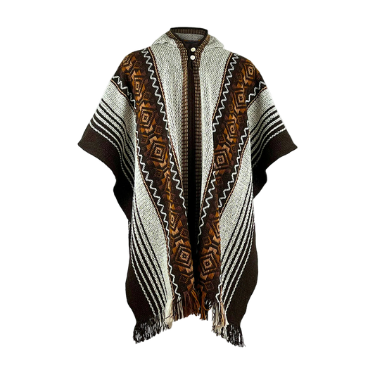 🦙 Llama wool dark brown with diamond pattern