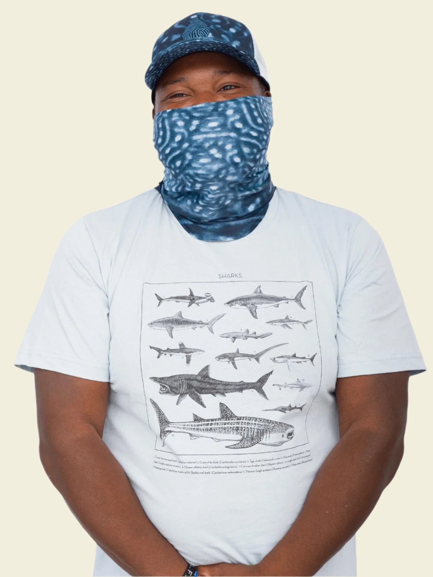 Whale Shark Warrior Sun Mask